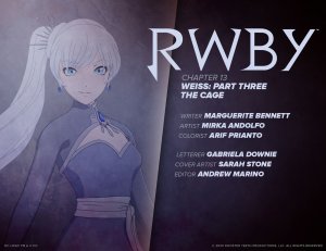 RWBY #07 (2020) DERRICK CHEW | RECALLED ISSUE | CARD STOCK | MINIMAL TRADE