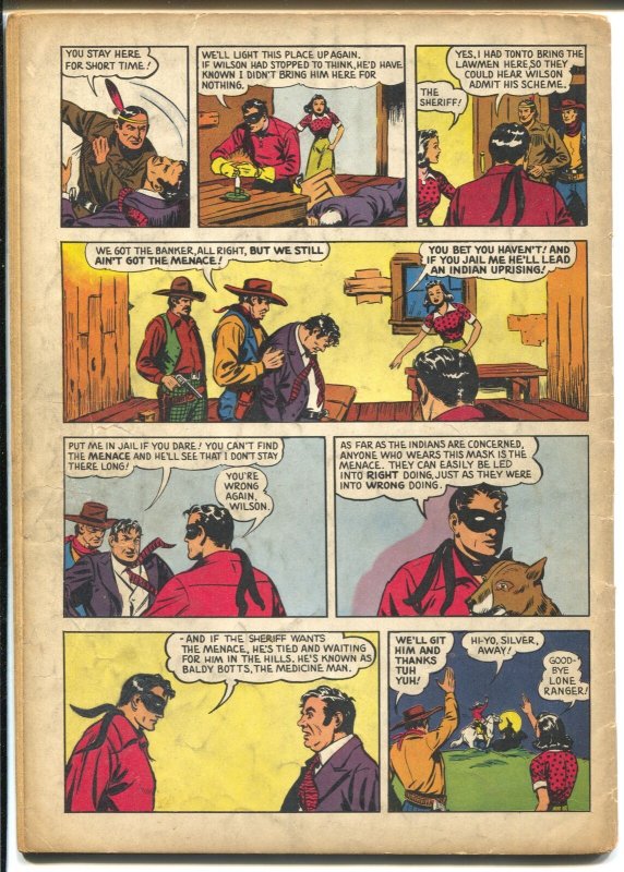 Lone Ranger-Four Color Comics #136-1946-Dell-red shirt & blue pants-VG-