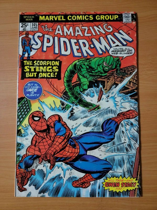 Amazing Spider-Man #145 ~ FINE - VERY FINE VF ~ 1975 Marvel Comics