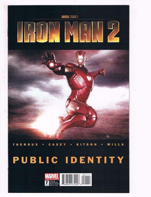 Iron Man 2 Public Identity # 1 Of 3 Marvel Comic Books Avengers Black Widow! S94