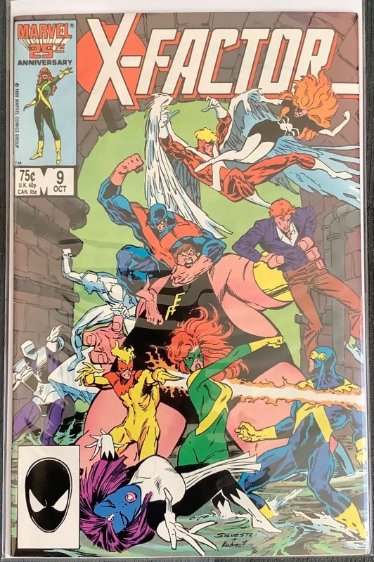 X-Factor #9 Direct Edition (1986, Marvel) NM+