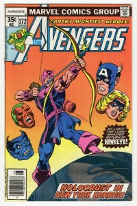 Avengers #172 ORIGINAL Vintage 1978 Marvel Comics Iconic Hawkeye Cover 71486024583