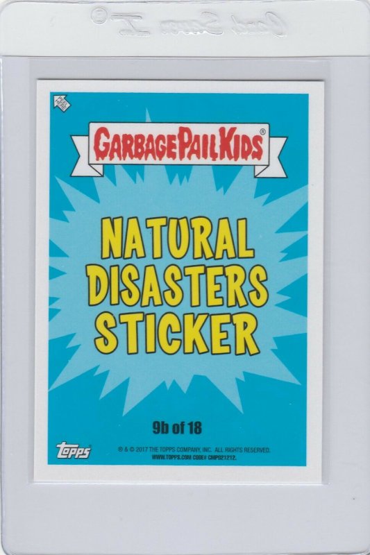 Garbage Pail Kids Storm Serge 9b GPK 2017 Adam Geddon trading card sticker