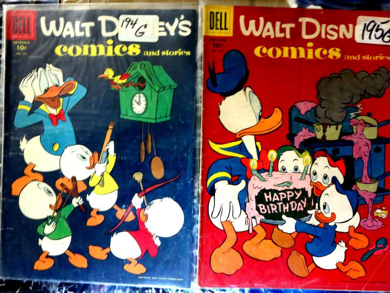 WALT DISNEY'S COMICS AND STORIES Collection #7 - 15 books G-VG Donald Mickey