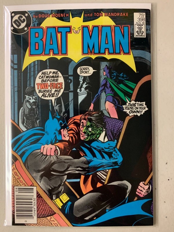 Batman #398 newsstand Two-Face 6.0 (1986)