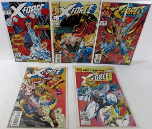 X-Force Lot of 5 #10, 35, 36, 37, 1 Marvel Comics (1992) 1st Print Comic Books