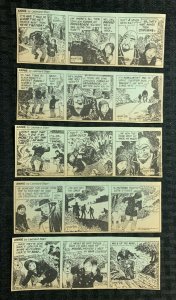 1986 LITTLE ORPHAN ANNIE Leonard Starr 6.5x2.25 Clipped Comic Strip LOT A of 31