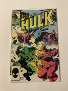 Incredible Hulk 304 Near Mint Nm Shooter Signed Marvel