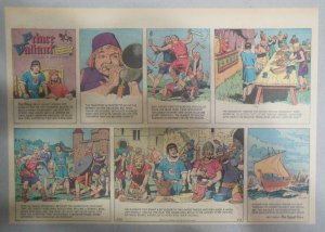 Prince Valiant Sunday #1530 by Hal Foster from 6/5/1966 Half Full Page Size !