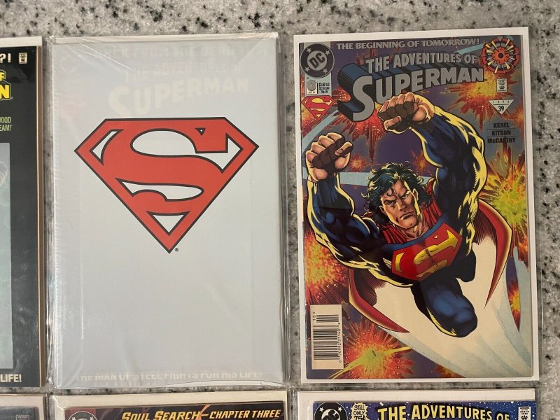 8 Adventures Of Superman DC Comic Books # 465 470 473 474 0 500