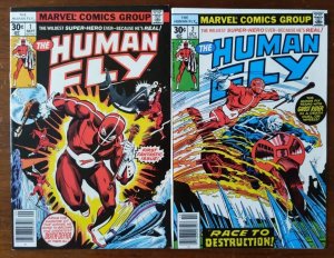 Human Fly #1 & 2 - Lot! Origin Story Spider-Man Ghost Rider Race To Destruction 
