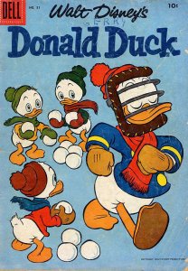 Donald Duck (Walt Disney's) #51 VG ; Dell | low grade comic January 1957 Snowbal