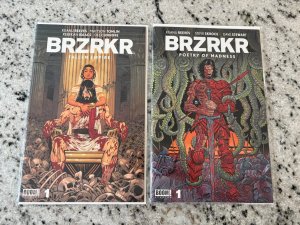 Lot Of 2 BRZRKR Boom Studios Comic Books # 1 1 NM Poetry Madness Empire 3 J433