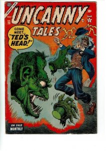 Uncanny Tales 20 VG *Atlas Pre-Code Horror Classic Robert Sale Cover 1954*