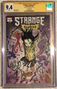 1ST THE HOLLOW Strange Academy #4 CGC 9.4 NM SIGNED Momoko Trade Variant