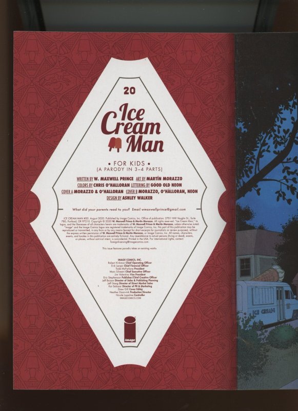 (2020) Ice Cream Man #20: KEY ISSUE! MARTIN MORAZZO COVER ART! (9.0/9.2)