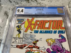 X-Factor # 5 CGC Graded 9.4 Marvel Comic Book Newsstand 1st Apocalypse JH32