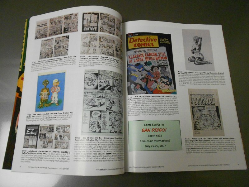 2007 HERITAGE Comics Comic Art Catalog INVADERS Geppi's Museum Collection 118 pg