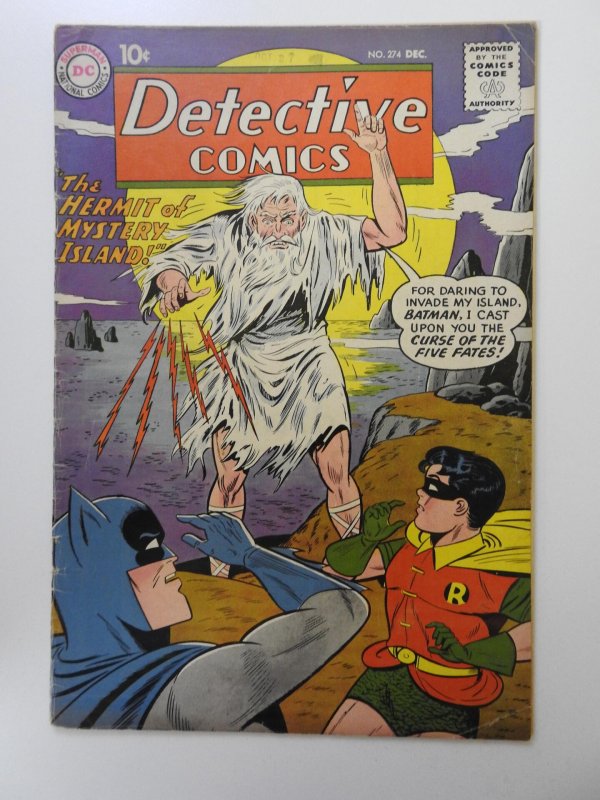 Detective Comics #274 (1959) The Hermit of Mystery Island! Solid VG Condition!