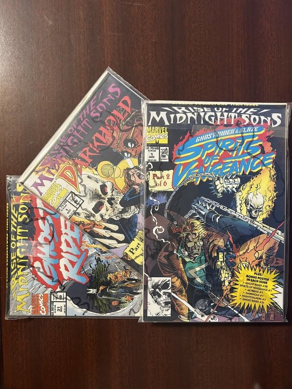 Rise of the Midnight Sons #1-6 VF-NM Marvel Comics 1992 Complete Series