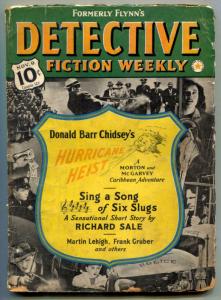 Detective Fiction Weekly Pulp November 9 1940- Hurricane Heist 