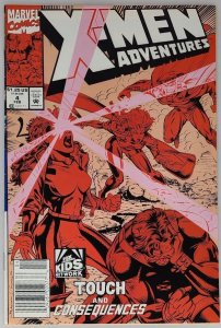 X-Men Adventures #4 Marvel 1993 6.0 FN Magneto Sabretooth Fox Animated Series