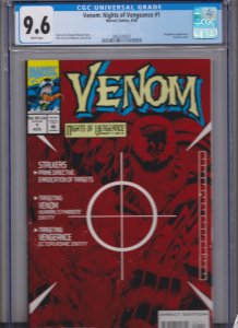 Venom: Nights of Vengeance #1 CGC WP  9.6(1994) KEY BOOK /BRAND NEW SLAB