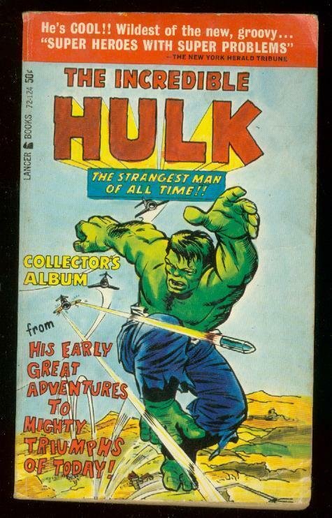 INCREDIBLE HULK-COLLECTORS ALBUM PAPERBACK 1966-J KIRBY FN/VF