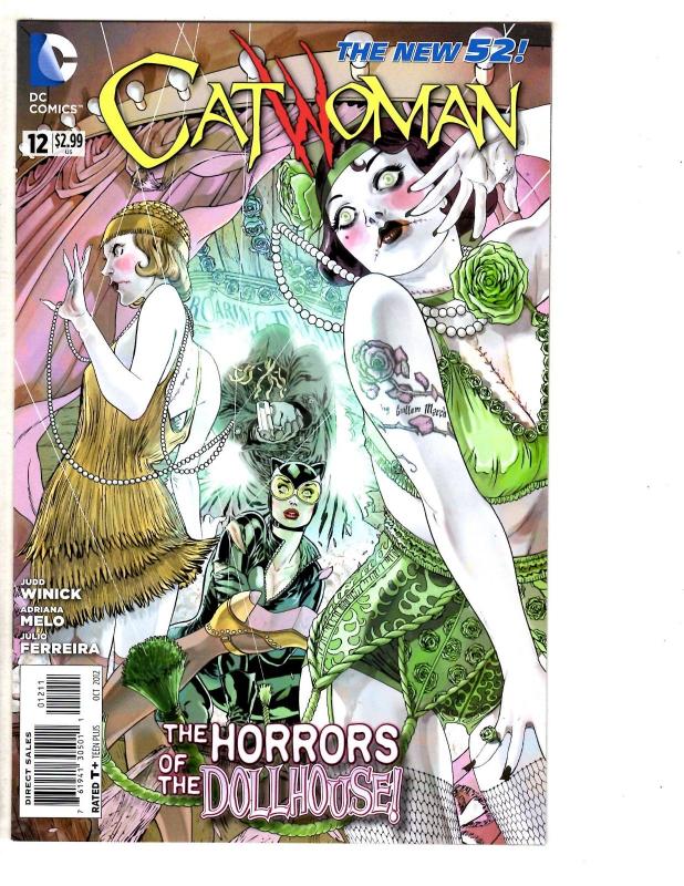 5 Catwoman DC Comic Books # 10 11 12 0 13 New 52 Dollmaker Joker Nocenti LH1