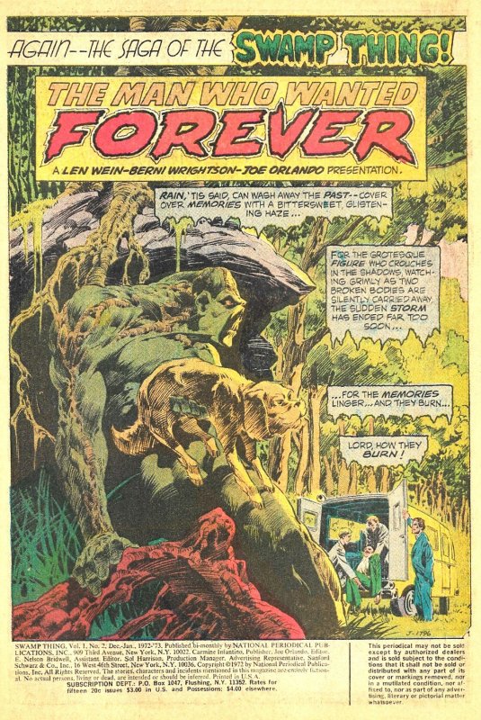 Swamp Thing by Len Wein