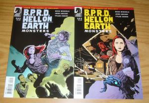 BPRD: Hell On Earth - Monsters #1-2 VF complete series - mike mignola hellboy