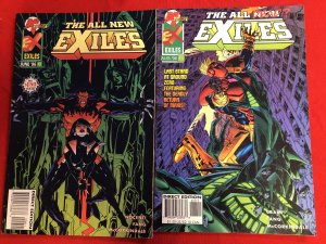 The All New Exiles  #9 & #11 (1996) VF + / -