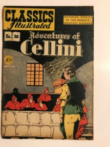 CLASSICS ILLUSTRATED 38 Adventures of Cellini  HRN 38 (FIRST EDITION) VG-