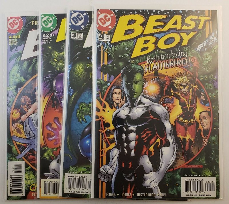 Beast Boy From The Pages Of The Titans #1-4 Complete Set NM Dc Comics 2000