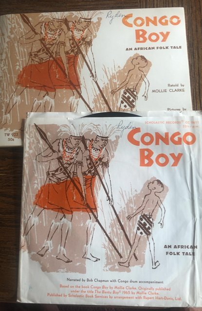 Congo boy an African Folktale, scholastic book and record, 1973