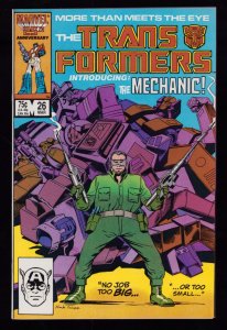 Transformers #26 - Herb Trimpe Cover. Key ISSUE (9.2 ob) 1987