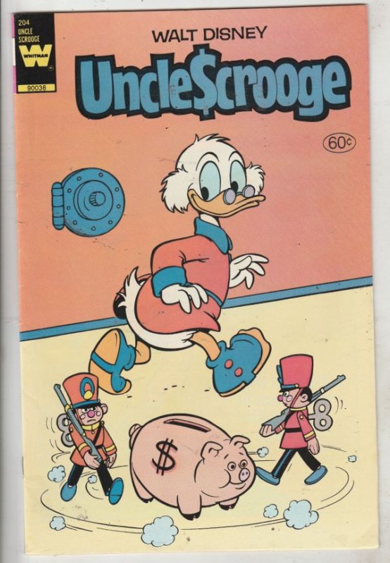 Uncle Scrooge, Walt Disney, Whitman Variant #204 (Aug-83) NM- High-Grade Uncl...