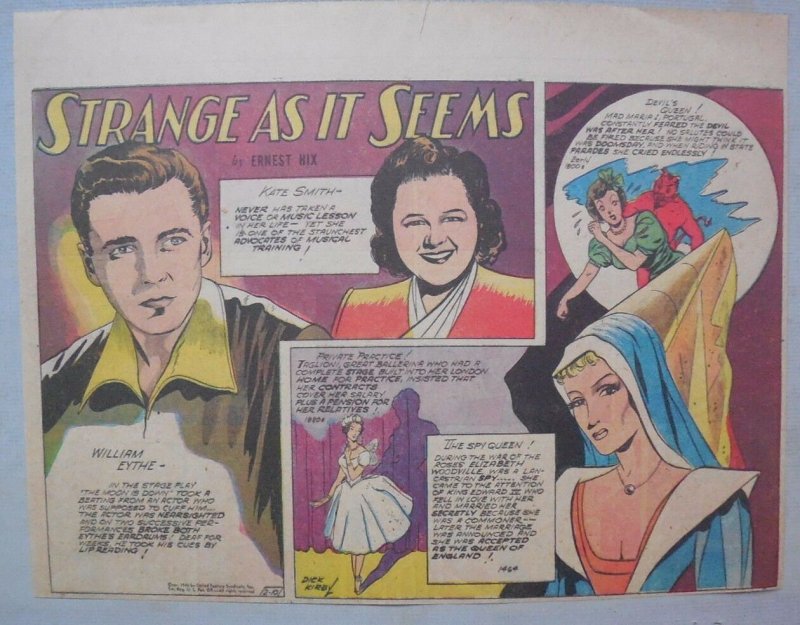 Strange As It Seems: William Eythe, Kate Smith, Maria Portugal by Hix 2/10/1946