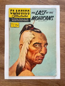 Classics Illustrated # 4 VG- Gilberton Comic Book Late HRN Last Mohicans 14 MS4