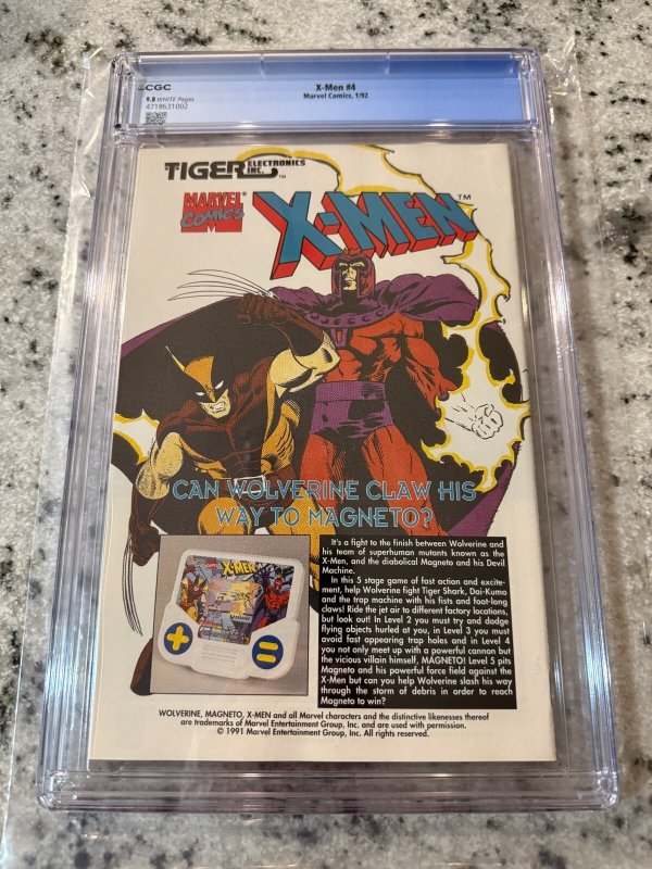 X-Men # 4 CGC Graded 9.8 Marvel Comic Book 1st Omega Red Jim Lee Wolverine JH29