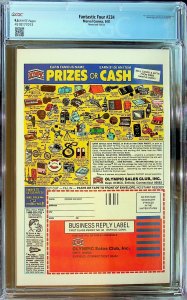 Fantastic Four #234 Newsstand Edition (1981) - CGC 9.6 - Cert#4518177013