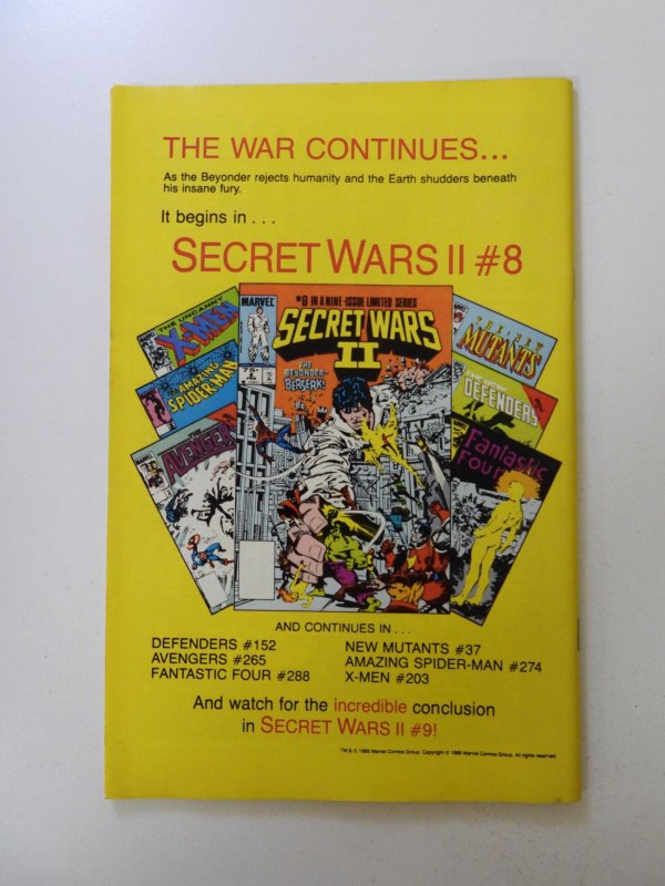 X-Men Annual #9 Direct Edition (1985) FN/VF condition