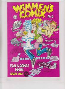 Wimmen's Comix #3 VF- (2nd) print - trina robbins - lee marrs  rosie the riveter