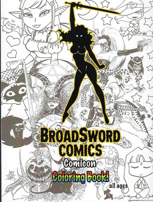 Broadsword Comics COMICON Coloring Book !!!  VERY RARE !!!   NM