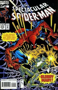 Spectacular Spider-Man (1976 1st Series) #214 Bloody Justice MINT