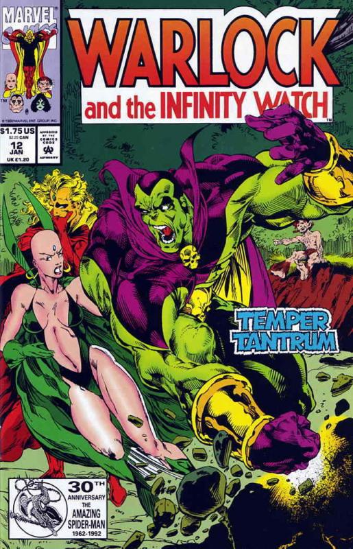 Warlock and the Infinity Watch #12 VF/NM; Marvel | save on shipping - details in