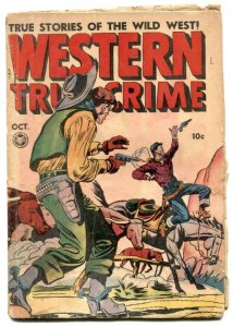 Western True Crime #16 1948-Violent Pre-code comic G