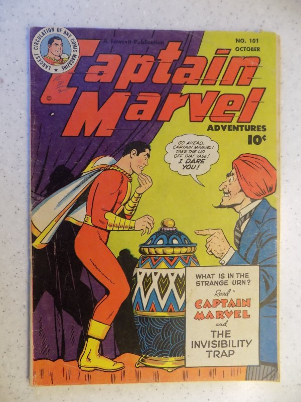 CAPTAIN MARVEL # 101 FAWCETT GOLDEN AGE WHIZ SHAZAM