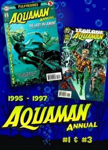 AQUAMAN ANNUALS #1 & #3 (1995-1997) 9.2NM- Superman! Wonder Woman! Tusky Walrus!