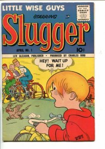 SLUGGER  #1-1956-BICYCLE COVER-LEV GLEASON-SOUTHERN STATES-vf+